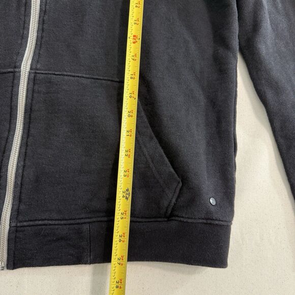 Allsaints Mens Cotton Full Zip Cotton Black Rhythm Hoodie Size Medium - Picture 6 of 9